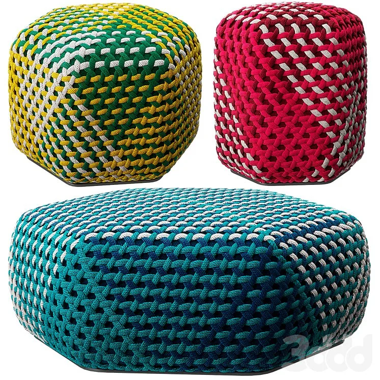 Tramae pouf by B&B Italia